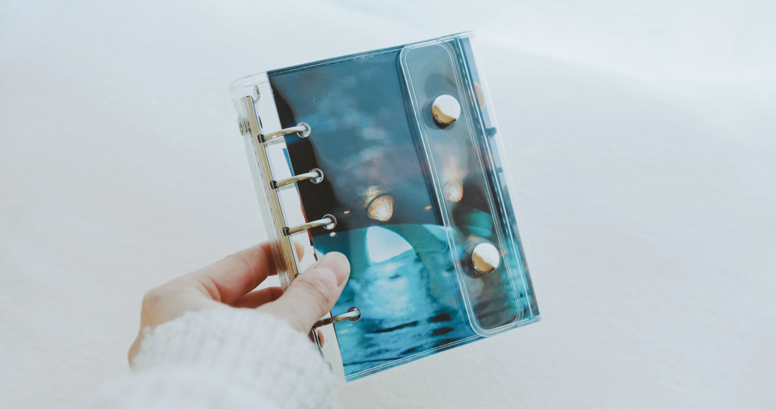 シール帳でフォトアルバム写真